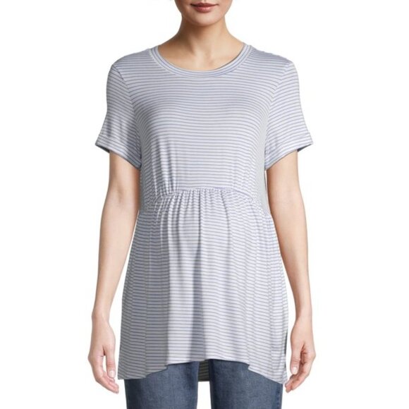 Time and Tru Tops - Time and Tru Maternity Babydoll Short Sleeve T-Shirt Size S